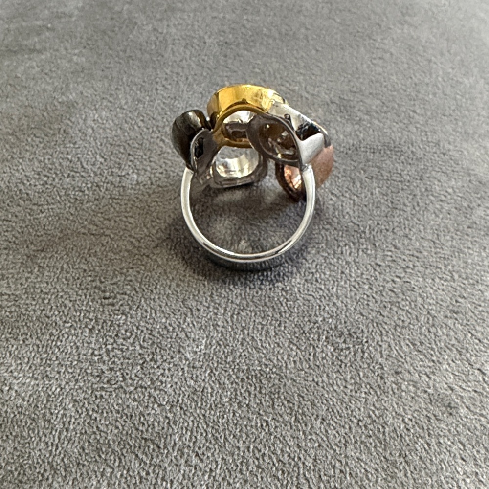 Chic Gold And Silver Ring Set - image 3